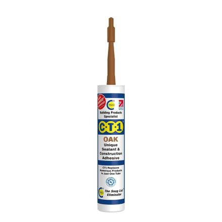 CT1 TRIBRID(R) Multi-Purpose Sealant and Construction Adhesive - Oak 290ml